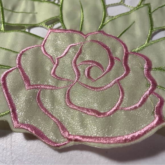 Springtime Embroidered Table-Top Runner - Picture 6 of 13